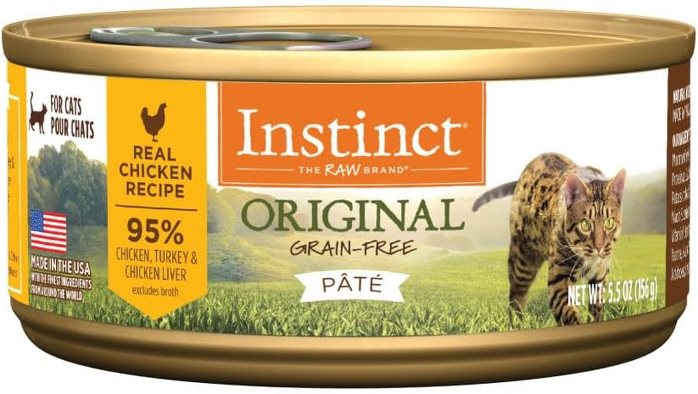 Original Grain Free Real Chicken Recipe Natural Wet Canned Cat Food, 5.5 Ounce (Pack of 12)