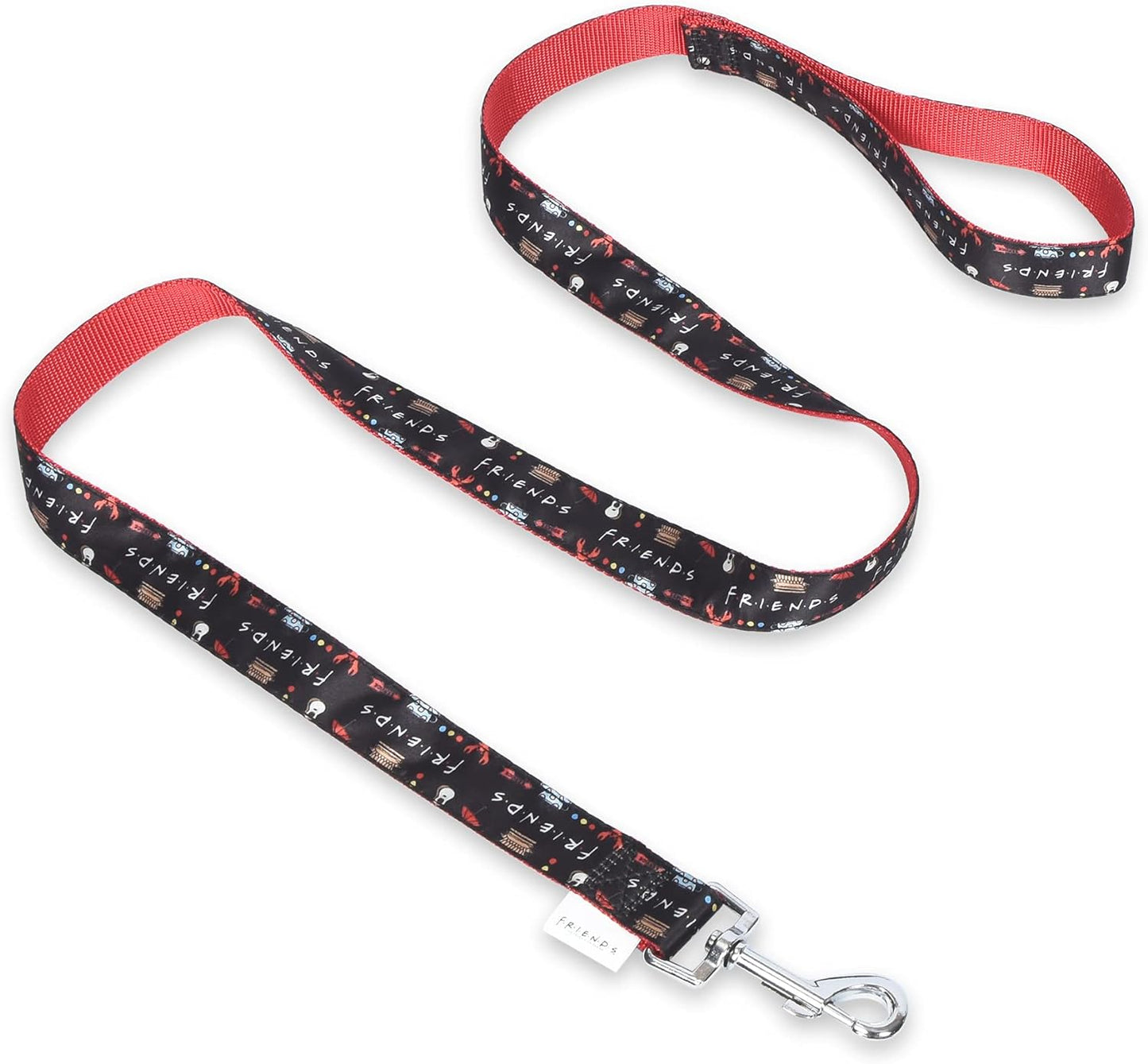 Iconic Graphics Dog Leash, 6 Ft Dog Leash (72 Inches) | Cute Black Dog Leash Easily Attaches to Any Dog Collar or Harness |  Dog Leash for All Dogs