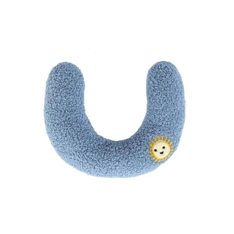 Cat Sleep Pillow Support Cervical Spine Pearl Cotton Filled Soft and Comfortable Pet Sleep U-Shaped Pillow Cat Dog Pillow