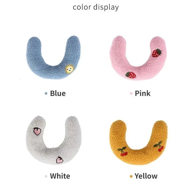 Cat Sleep Pillow Support Cervical Spine Pearl Cotton Filled Soft and Comfortable Pet Sleep U-Shaped Pillow Cat Dog Pillow