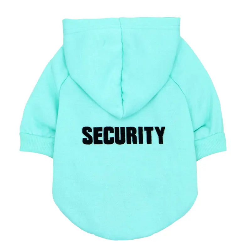 Security Cat Clothes Pet Cat Coats Jacket Hoodies for Cats Outfit Warm Pet Clothing Rabbit Animals Pet Costume for Small Dogs