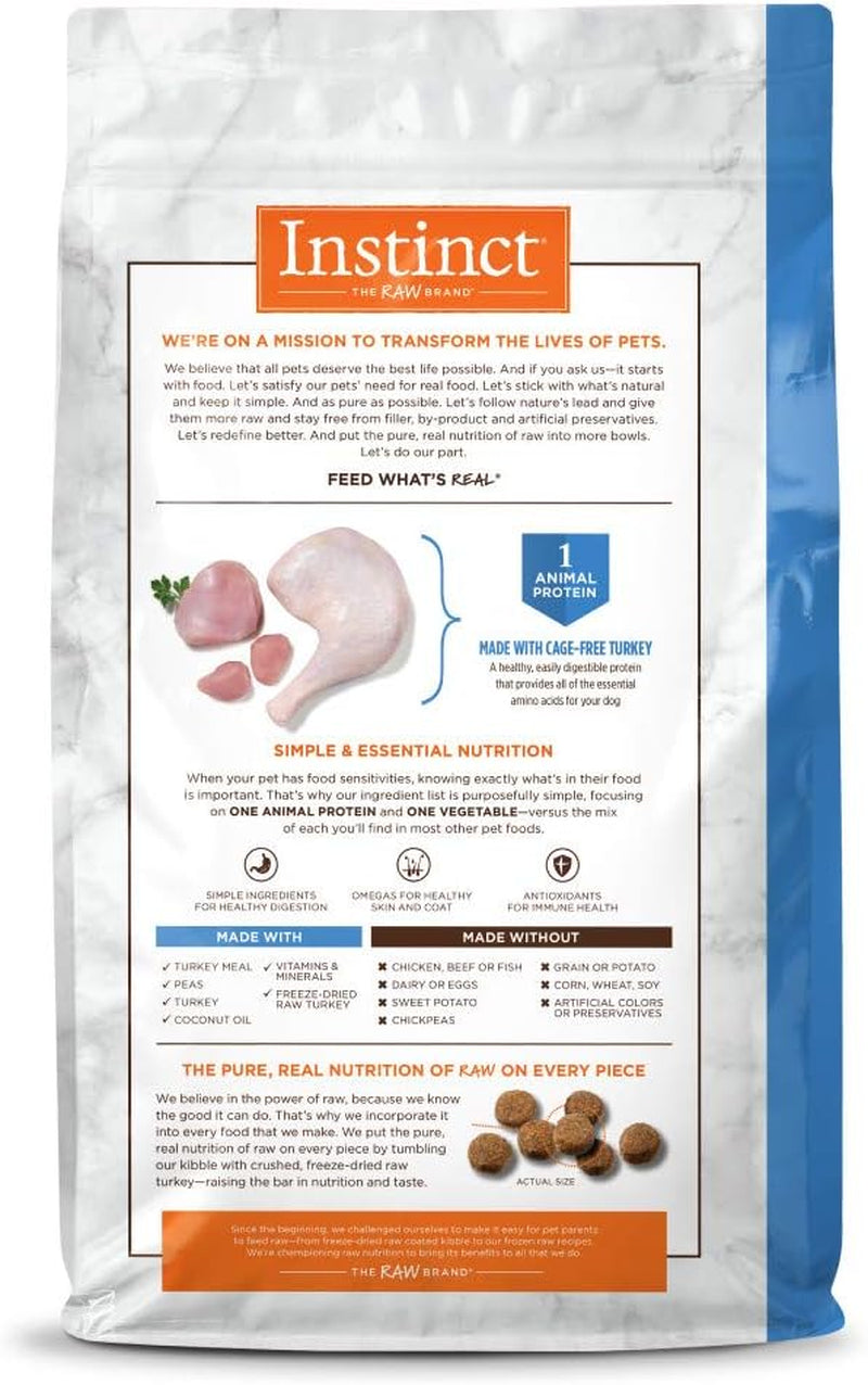 Limited Ingredient Diet, Natural Dry Dog Food, Grain Free Recipe - Real Turkey, 22 Lb. Bag