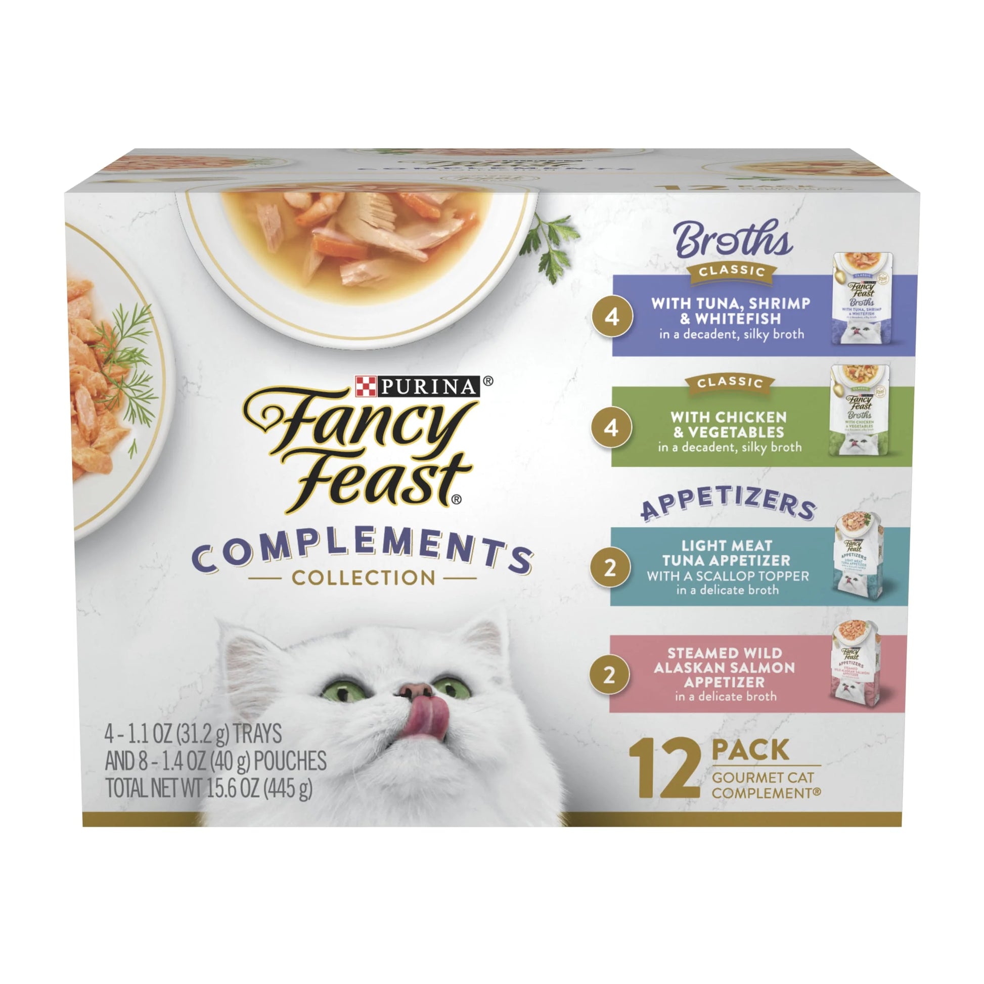 Purina  Broths & Appetizers Kitten Food, Wet Cat Food, Complement Collection, 12 Pack