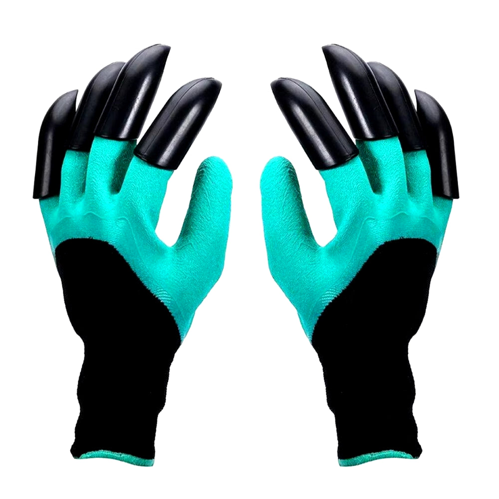 4/8 Hand Claw ABS Plastic Garden Rubber Gloves Gardening Digging Planting Durable Waterproof Work Glove Outdoor Gadgets 2 Style