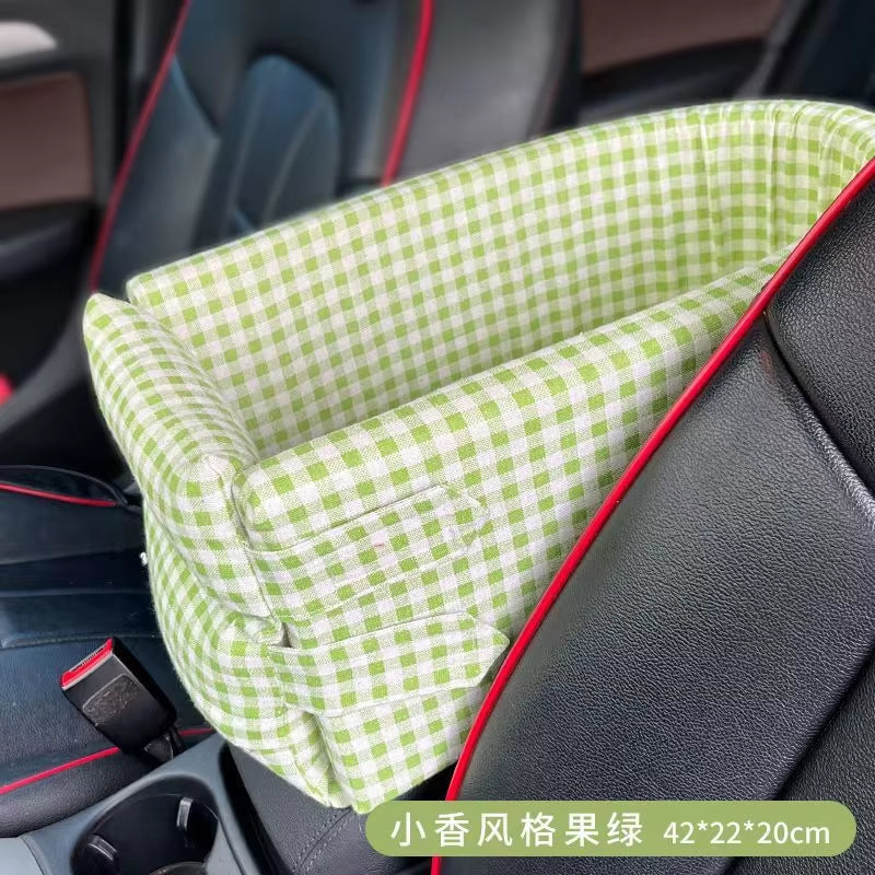 Car Central Dog Car Seat Bed Portable Dog Carrier for Small Dogs and Cats Safety Travel Bag Accessories