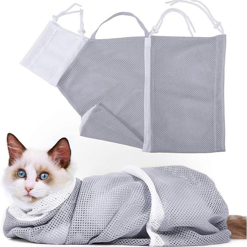 Cat Bath Mesh Bag, 1 Piece, Cat Grooming Shower Bag, Cat Bathing Bag